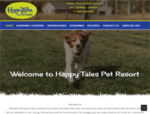 Tablet Screenshot of happytalespetresort.com